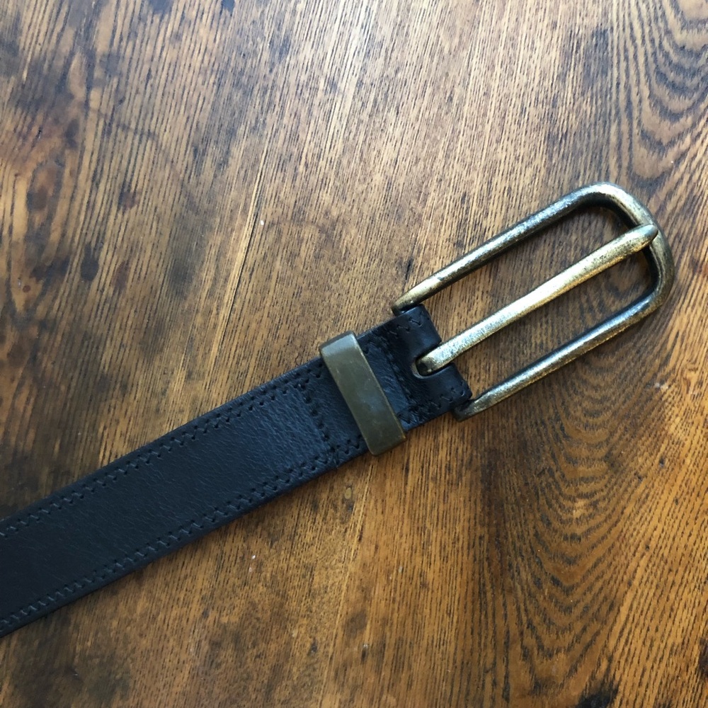 Black Turkish Leather Belt